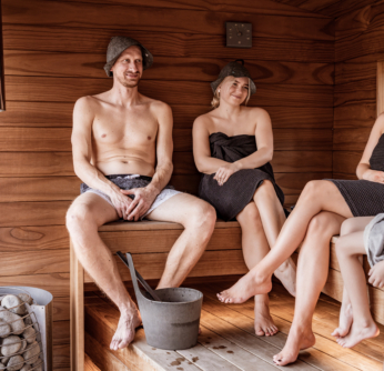 Sauna and Conversation: Why Some of the Best Talks Happen in the Sauna 11 HUUM HIVE Wood people in sauna emotion45